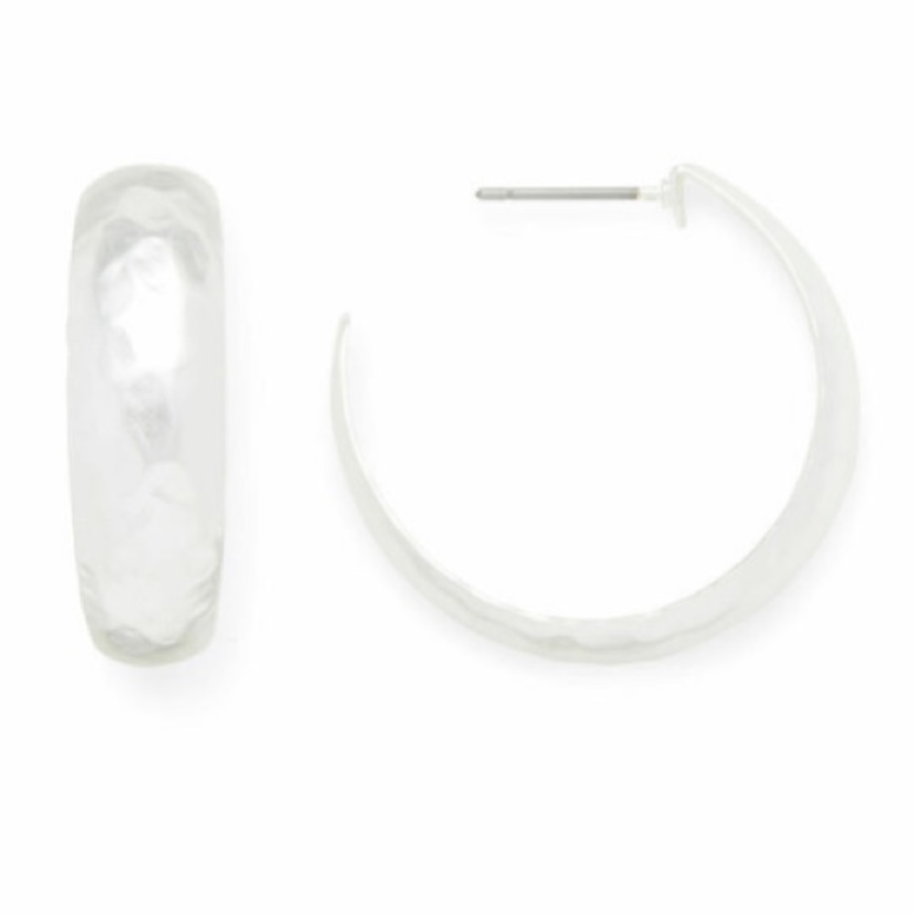 New! “Daphne” Dainty Silver Huggie Hoop Earrings